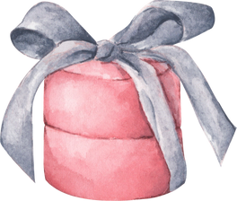 Pink Present Illustration